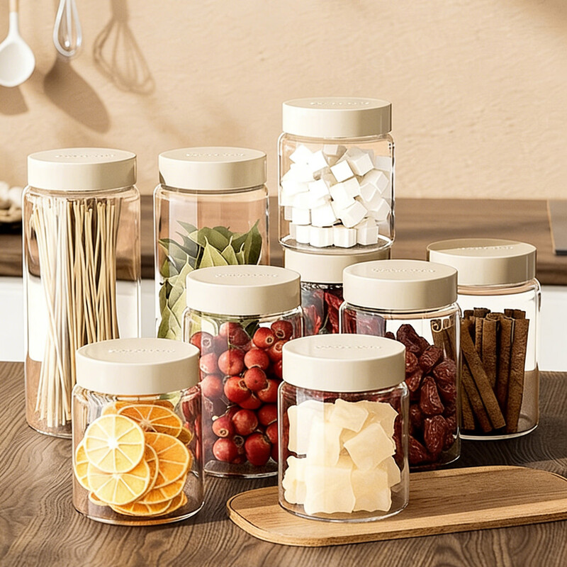Home KATEI STORY Japanese glass sealed jar food grade glass jar honey candy sugar jar pickle jar kimchi storage storage jar