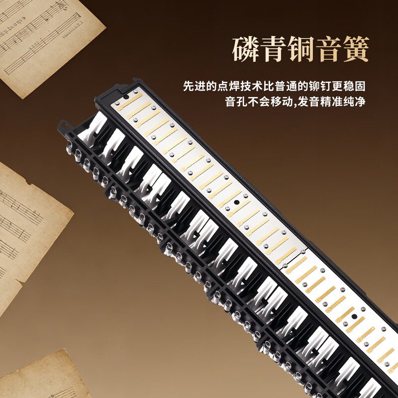 Guoguang 37-key teaching recommended classroom designated mouth organ black (canvas soft bag/with playing instructions)