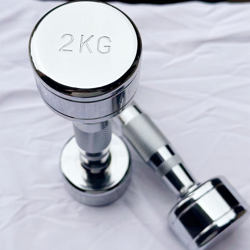 Steel dumbbells for men, home gym dumbbells, women's dumbbells, children's electroplated small dumbbells, fitness equipment, iron 5KG*2