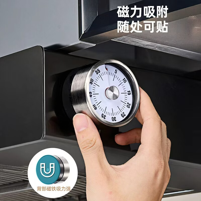 COOKSS timer kitchen timer refrigerator sticker mechanical magnetic time management clock alarm clock alarm reminder