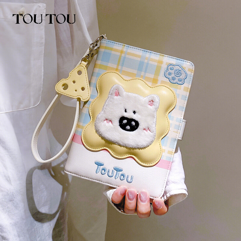 Toutou puppy passport holder wallet overseas travel document storage card bag birthday new year New Year's Eve gift for girlfriend