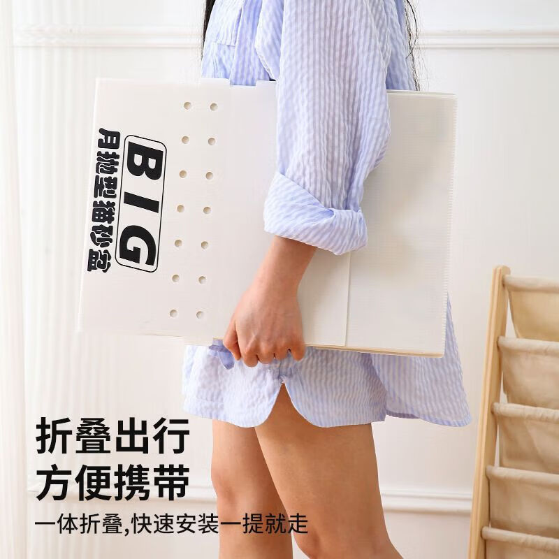 Cat litter box foldable disposable cat litter box outdoor portable PP waterproof extra large cat toilet travel pet supplies off-white medium size 41*36*12.5cm