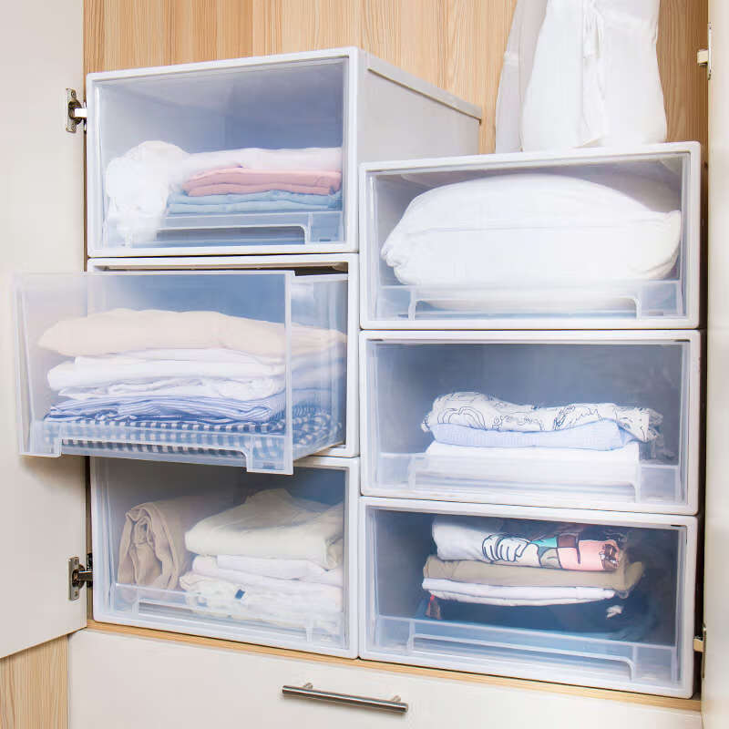 Yusenyi Drawer Storage Box Plastic Storage Box Under Bed Organizing Box Student Dormitory Storage Layered Open Today 20% Off Large Size 42#L/Green Drawer Really Thickened & One Pack Factory Direct Sales