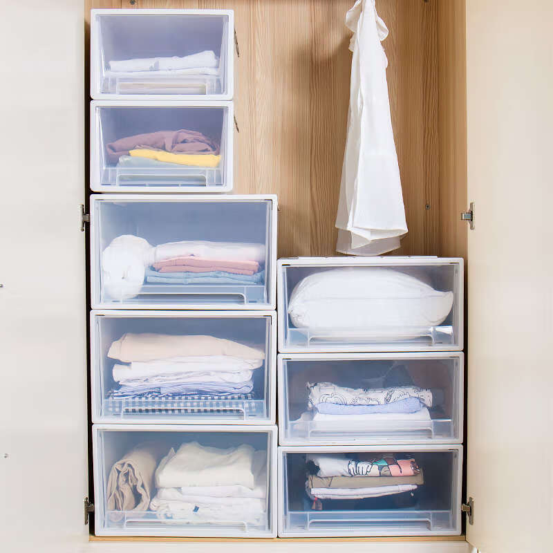 Yusenyi Drawer Storage Box Plastic Storage Box Under Bed Organizing Box Student Dormitory Storage Layered Open Today 20% Off Large Size 42#L/Green Drawer Really Thickened & One Pack Factory Direct Sales