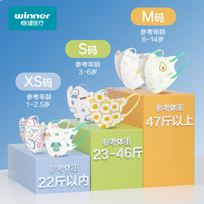 Robust cotton inner layer children's masks for 6-14 years old, individually packed, 20 pieces per bag, skin-friendly, breathable, dust-proof, warm in autumn and winter