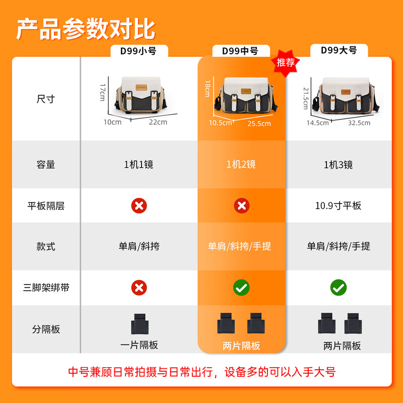 CWATCUN shoulder camera bag Japanese portable casual mirrorless SLR cardon professional crossbody suitable for Fuji Canon Sony Nikon camera bag