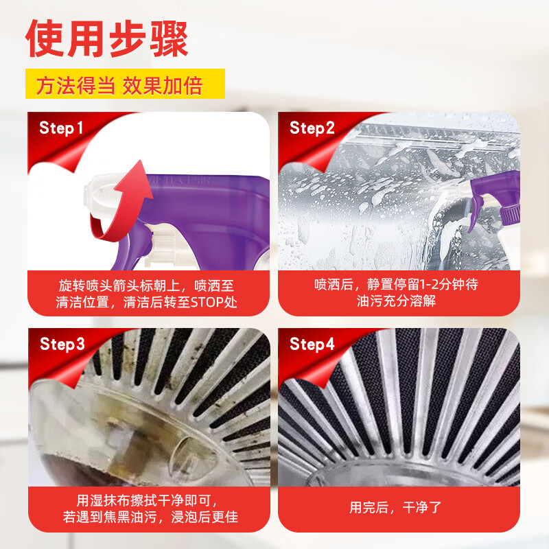 CHANTE CLAIR Multifunctional Oil Cleaner (Lavender) Kitchen Heavy Oil Cleaner 600ml Home Cleaning