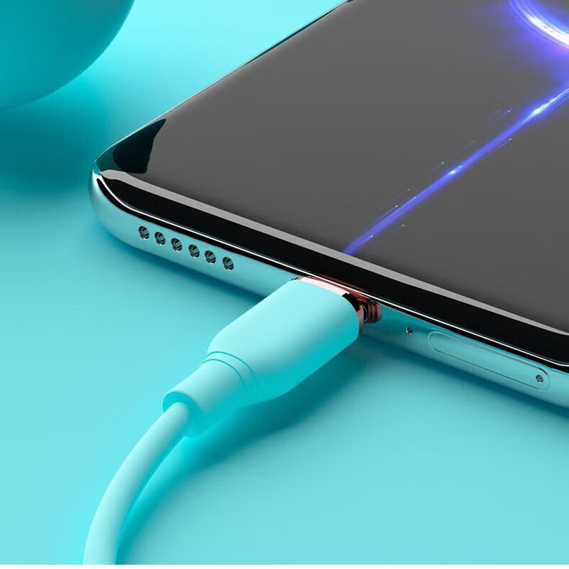 Liquid silicone type-c fast charging data cable suitable for Huawei charging cable flash charging mobile phone charger cable charging cable fast charging cable charger cable 1 meter purple TYPEC port