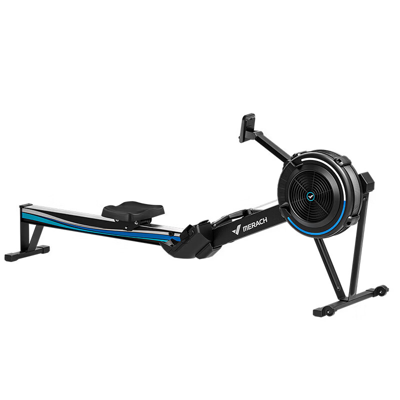 MERACH super fat-burning smart rowing machine for home and commercial use with wind resistance black