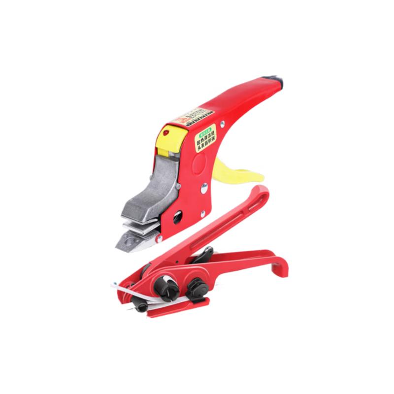 Hand-held hot melt baler strap tightening integrated strapping machine hot melt buckle-free electric hot melt pliers manual tightener plastic PP strapping strap hot melt machine semi-automatic fully electric packing buckle-free hot melt pressure pliers + tightener + 2000 meters PP strapping