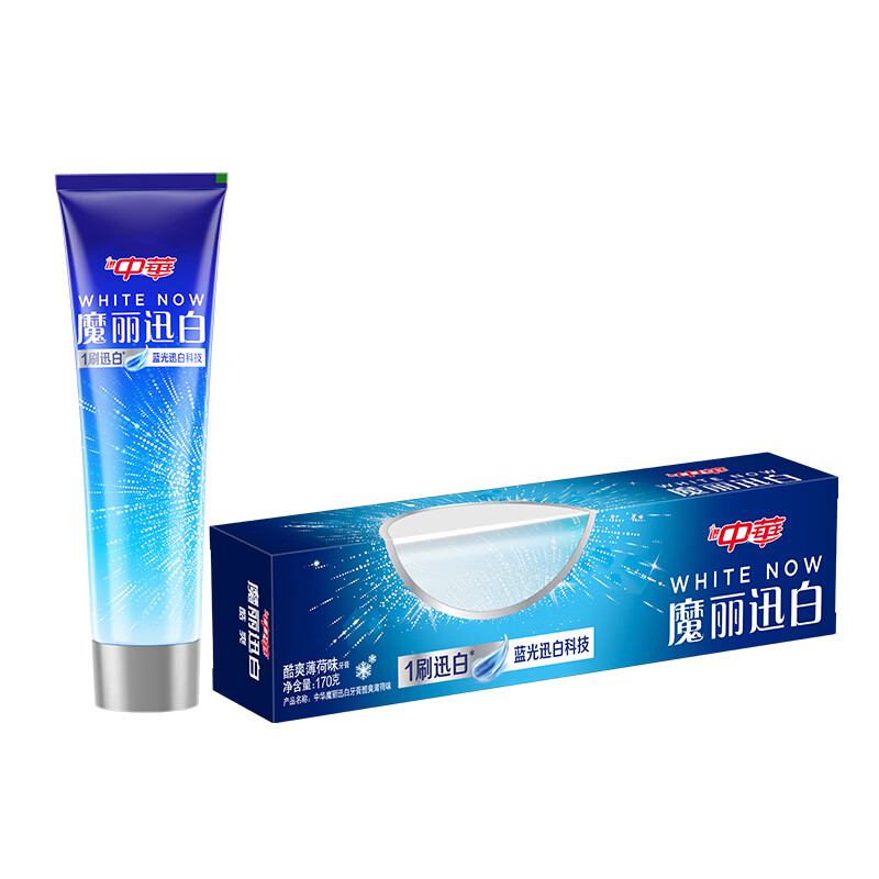 China Magic White Toothpaste Color Repair Whitening Care Tooth Enamel Cool Mint Flavor 360g*1 Set Family Pack