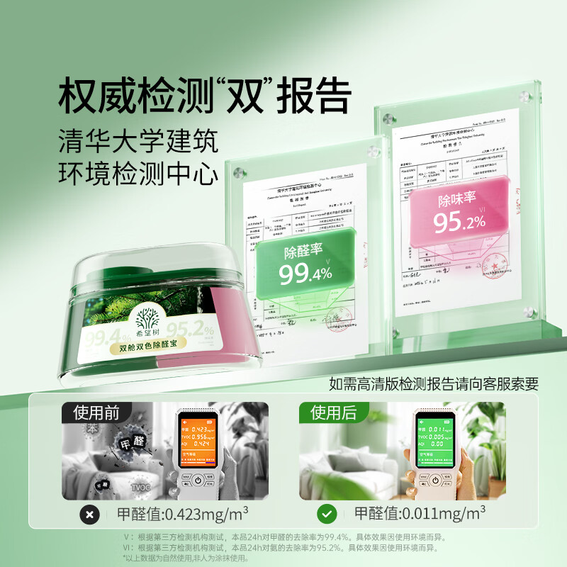 Hope tree formaldehyde removal double cabin formaldehyde removal treasure 2 small green cans formaldehyde removal and odor removal indoor formaldehyde scavenger for new houses