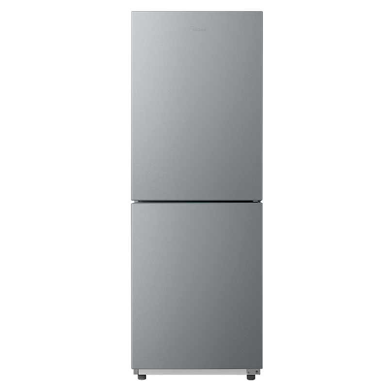 Midea 182L two-door small refrigerator gray two-door small apartment first-class energy efficiency living room home rental dormitory can be refrigerated and frozen without occupying space MR-191A national subsidy