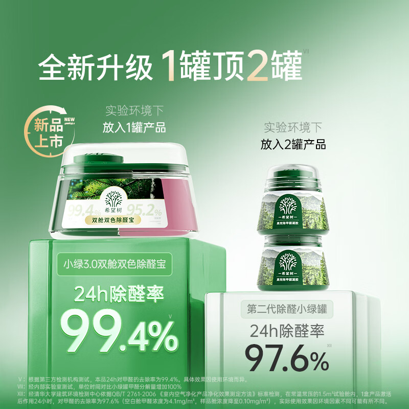 Hope tree formaldehyde removal double cabin formaldehyde removal treasure 2 small green cans formaldehyde removal and odor removal indoor formaldehyde scavenger for new houses