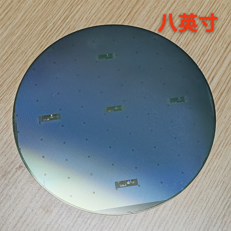 Crystal CPU wafer wafer photolithography integrated circuit chip semiconductor silicon wafer teaching science test eight inches 07 free acrylic bracket