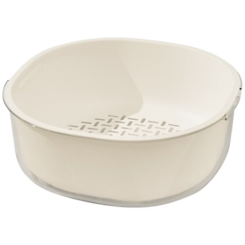 HOUYA double-layer drain basket, vegetable basket, kitchen drain basket, household multi-functional fruit basket, storage basket 10206945258042