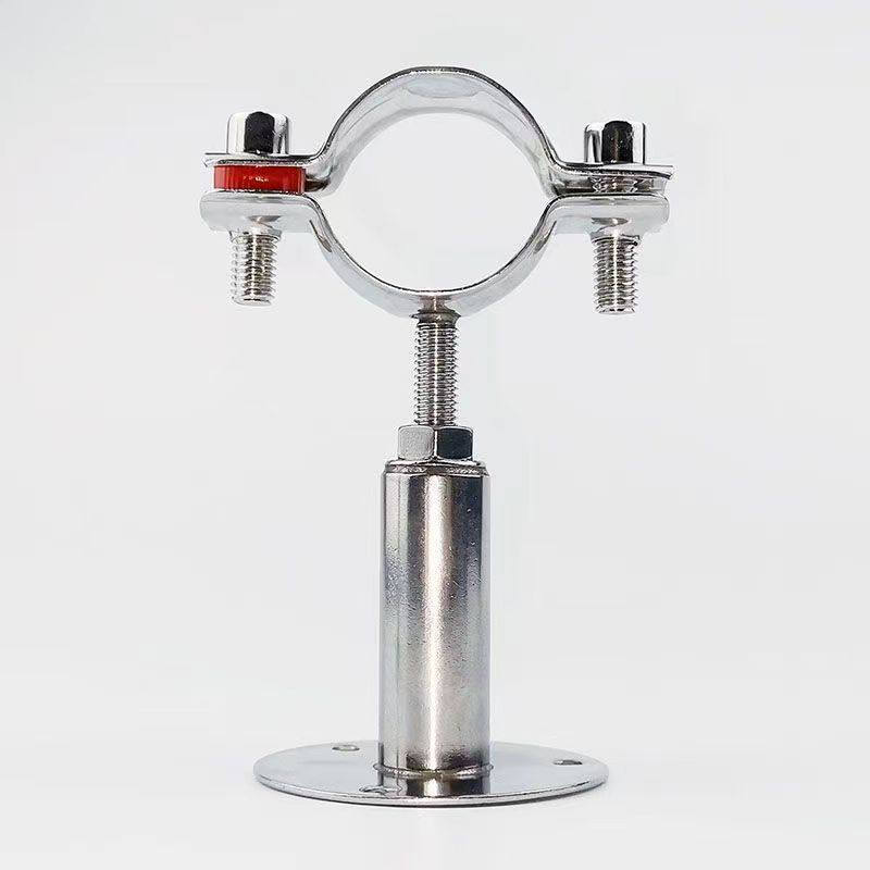 Axler 304 stainless steel pipe clamp fixed pipe bracket adjustable pipe clamp pipe clamp (70-76) with rubber pad 100-1