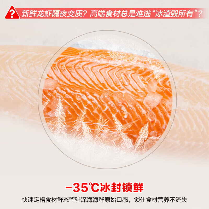 Rongsheng 100L single-temperature household frost-reducing freezer refrigerator PCM antibacterial liner cryogenic fresh-locking first-class energy efficiency energy-saving low-noise freezer BD/BC-100E10HNLAJ national subsidy 100L