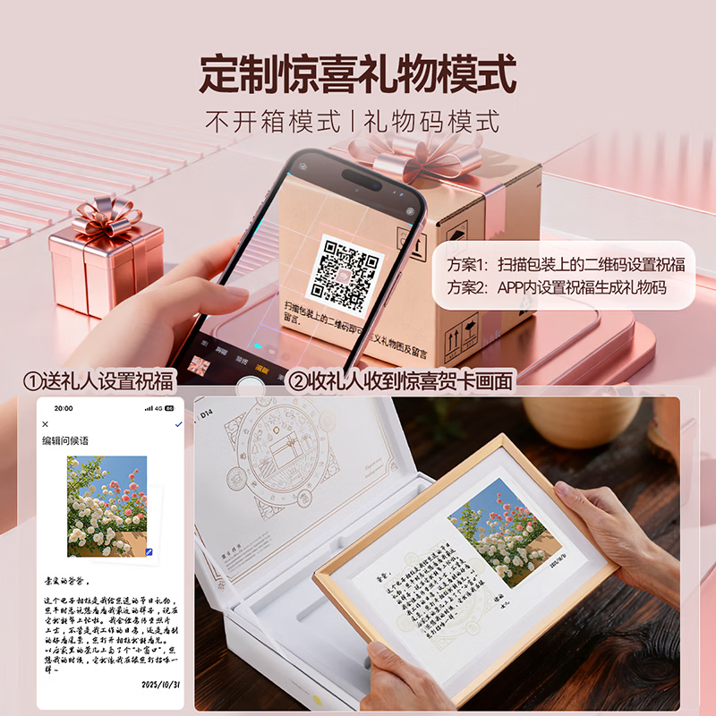 ARZOPA 10.1-inch digital electronic photo frame, smart cloud photo frame, electronic photo album, photo and video touch playback, wall hanging/table setting, Valentine's Day gift