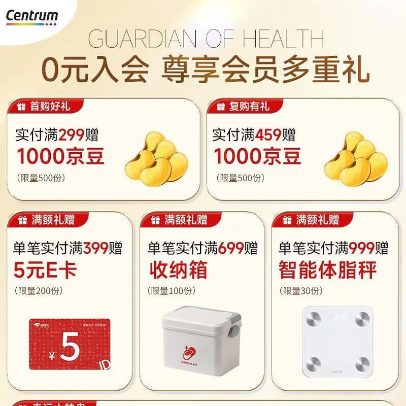 Centrum Overseas New Product Metabolic Nutrition Pack Complex Vitamin Catechin White Powder Vine Reduces Sugar, Reduces Fat and Improves Metabolism 30 Packs*3 Boxes