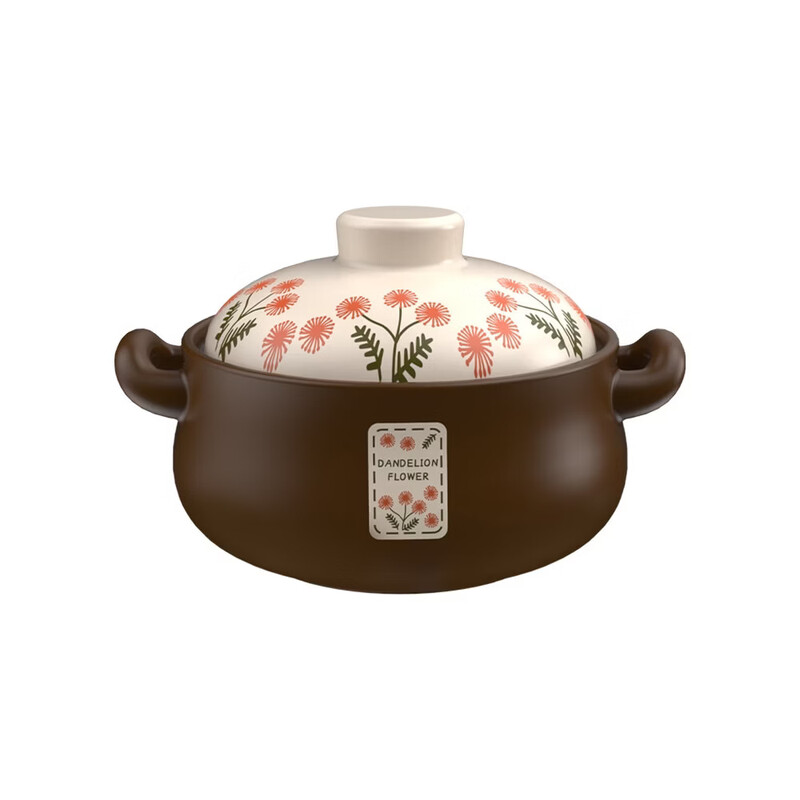 Kangshu Clay Pot Home Gas Stove Ceramic Clay Rice Stew Pot High Temperature Resistant Dry Burning Non-Cracking Clay Pot Recommended Soup Model 4200ml Soup Pot Suitable for 4-6 People 1ml 1ml