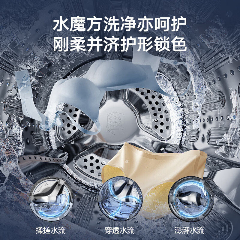 LittleSwan (LittleSwan) Price Guaranteed 618 Mini Xiaowumei Pro Dual-tube Zoned Washing 2KG Washing and Drying Integrated TNDD20-08AIDET Can be combined with a lazy three-tube washing machine and can be stacked