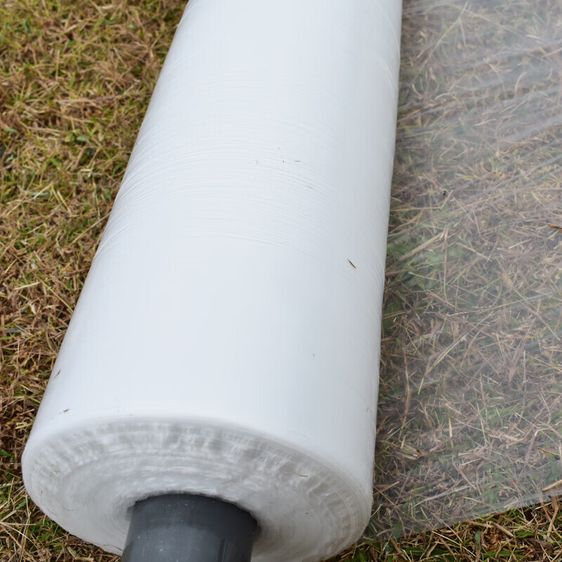 Mulch agricultural planting film agricultural materials insulation and moisturizing agricultural film white mulch film plastic film vegetable greenhouse film whole roll 4.8 catties 0.6 meters wide x 610 meters long