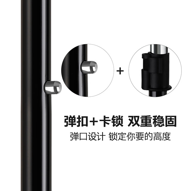 Yicai Nianhua Clothes Drying Rack Balcony Floor Standing Single Rod Drying Rack Liftable Clothes Rack YCC2021