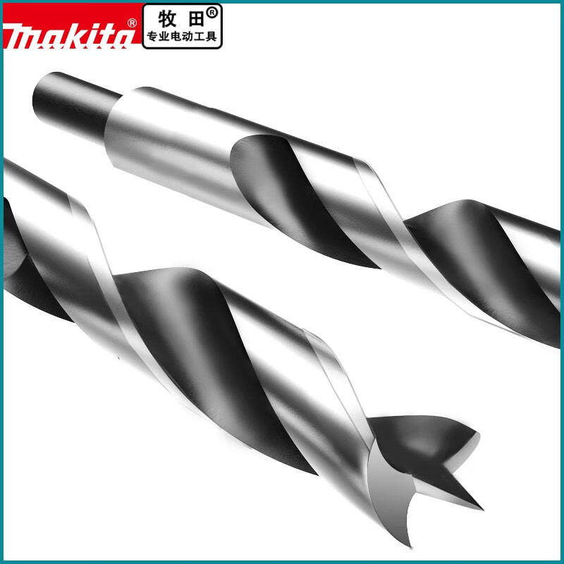 Makita (MAKITA) three-pointed two-edged drill multi-functional carpenter drilling twist drill high-speed steel electric drill rotor wood 5+6+7+8+9+10 6-pack with storage box