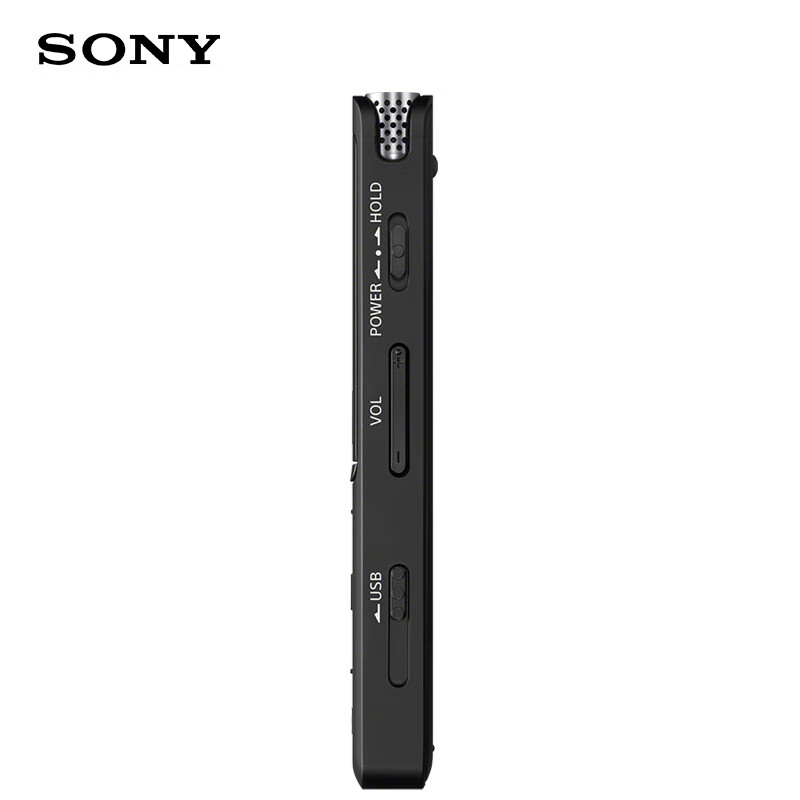 Sony (SONY) Recorder ICD-UX570F 4GB Black Intelligent Noise Reduction Upgrade Professional Linear Recording Stick Business Study Interview Supports Internal Recording