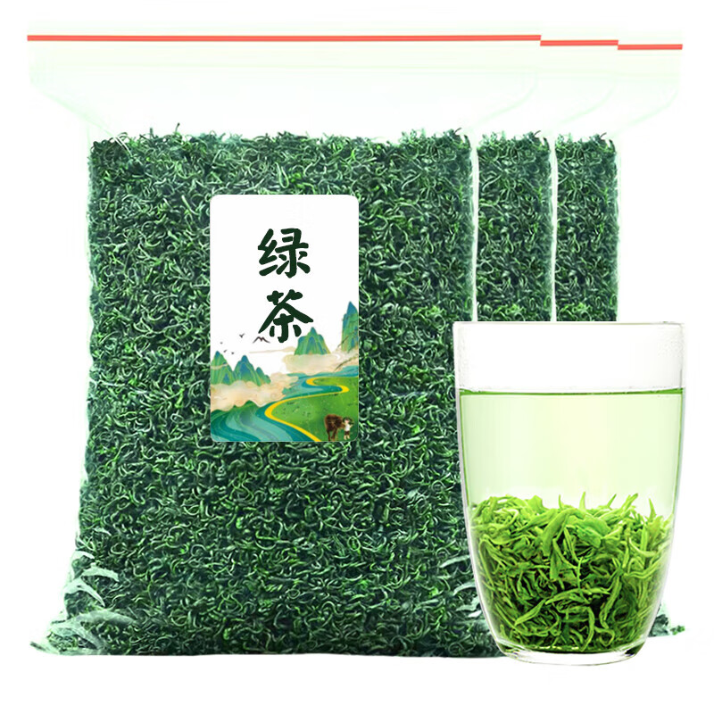 Send Yi a pound of high mountain cloud green tea Maojian 2023 new tea authentic early spring tea bulk extra strong flavor fried green 500g