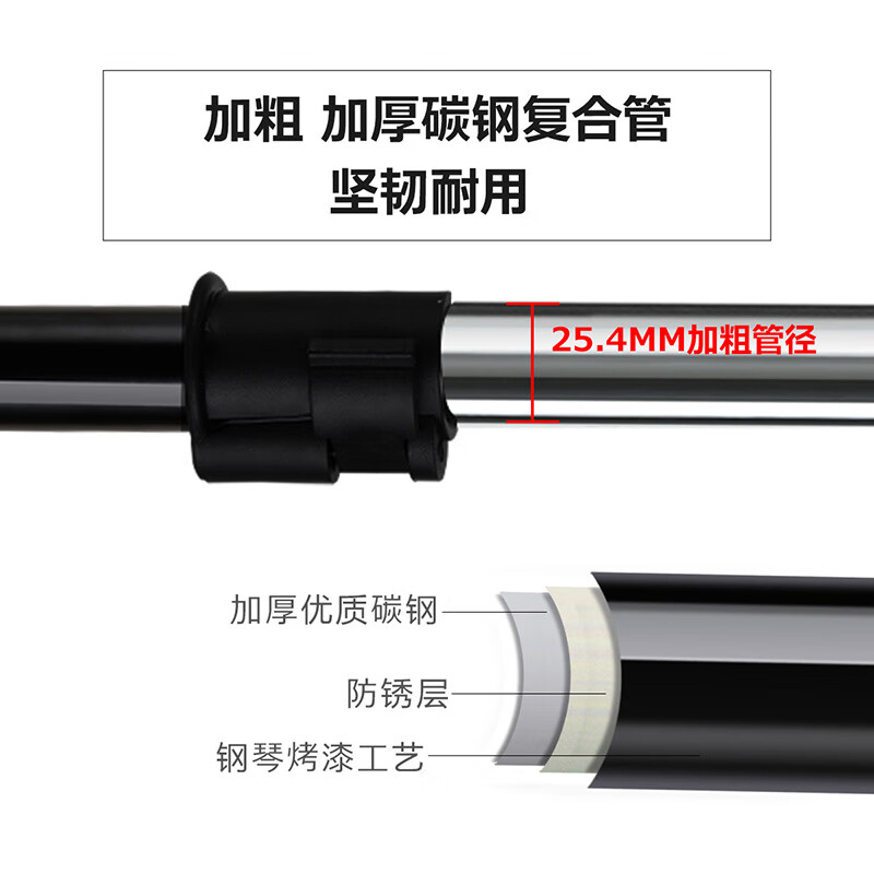 Yicai Nianhua Clothes Drying Rack Balcony Floor Standing Single Rod Drying Rack Liftable Clothes Rack YCC2021