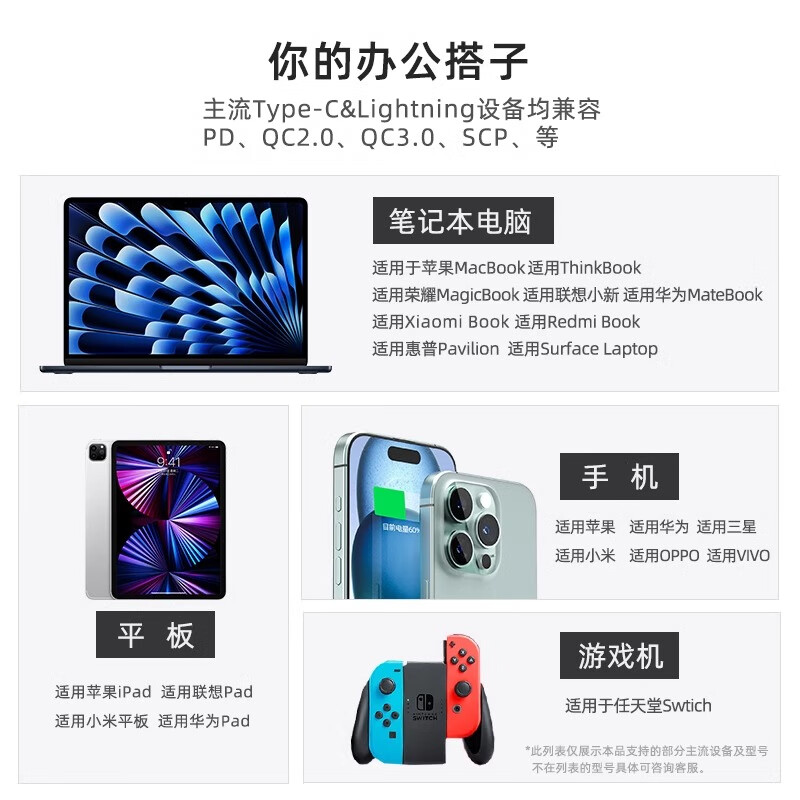 Suitable charging cable typec two-in-one Apple 15 data cable 100w fast charging suitable for Huawei Honor Xiaomi oppo notebook Switch car one to two PD1 meter black