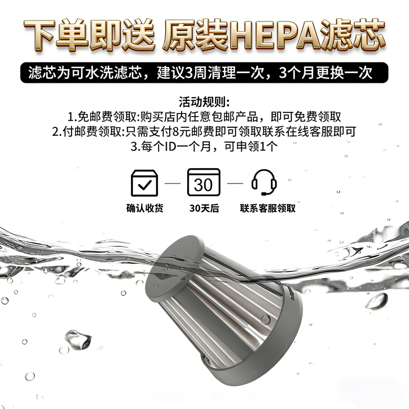 Lydsto car-mounted car vacuum cleaner wireless high suction power small handheld blower and suction all-in-one car home dual-purpose desktop suction household pet hair suction computer dust cleaning long battery life