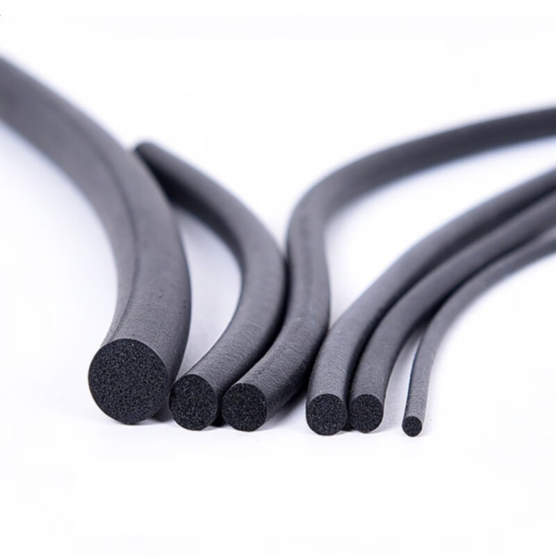 Yili Weizhen EPDM foamed rubber strips, EPDM foamed round strips, high temperature resistant sponge strips, waterproof and elastic, round solid sealing strips, diameter 20mm, price per meter