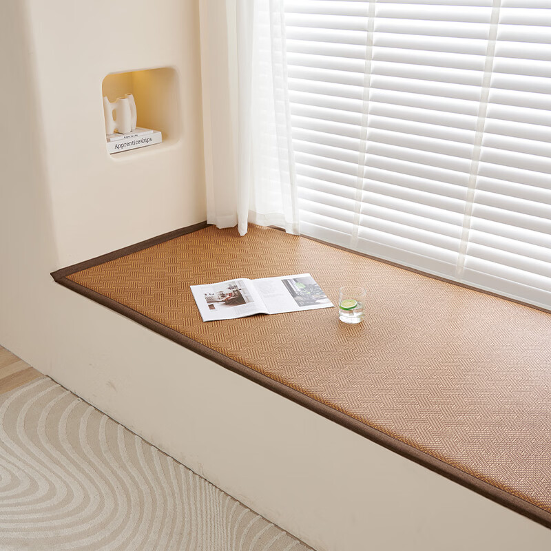 Nanjiren window sill mat bay window mat universal for all seasons master bedroom bay window tatami mat thickened rattan mat summer customization 2026 new youthful years cool but not ice comfortable and skin-friendly 60cm*200cm thick about 2cm