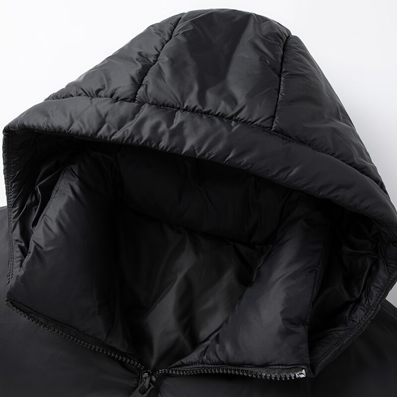 Duck high-fill down thickened short hooded down jacket men's winter style spliced bread coat for young and middle-aged people to prevent cold wave jacket