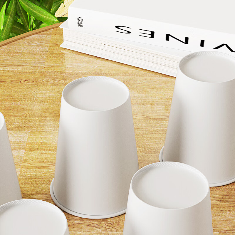 Sodolike Shangdao disposable pure white paper cups 230ml*100 pieces thickened office business home paper cups