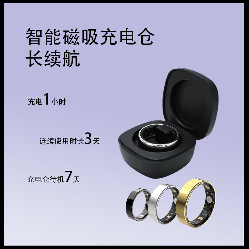 NUIBC Smart Ring Blood Sugar Blood Pressure Blood Lipid Uric Acid Heart Rate Blood Oxygen Sleep Monitoring Health Risk Assessment Ring Smart Ring Holiday Gift Elder Men and Women Ring Silver Blood Sugar Blood Pressure Ordinary Style 12 Finger Circumference/Circumference 70mm