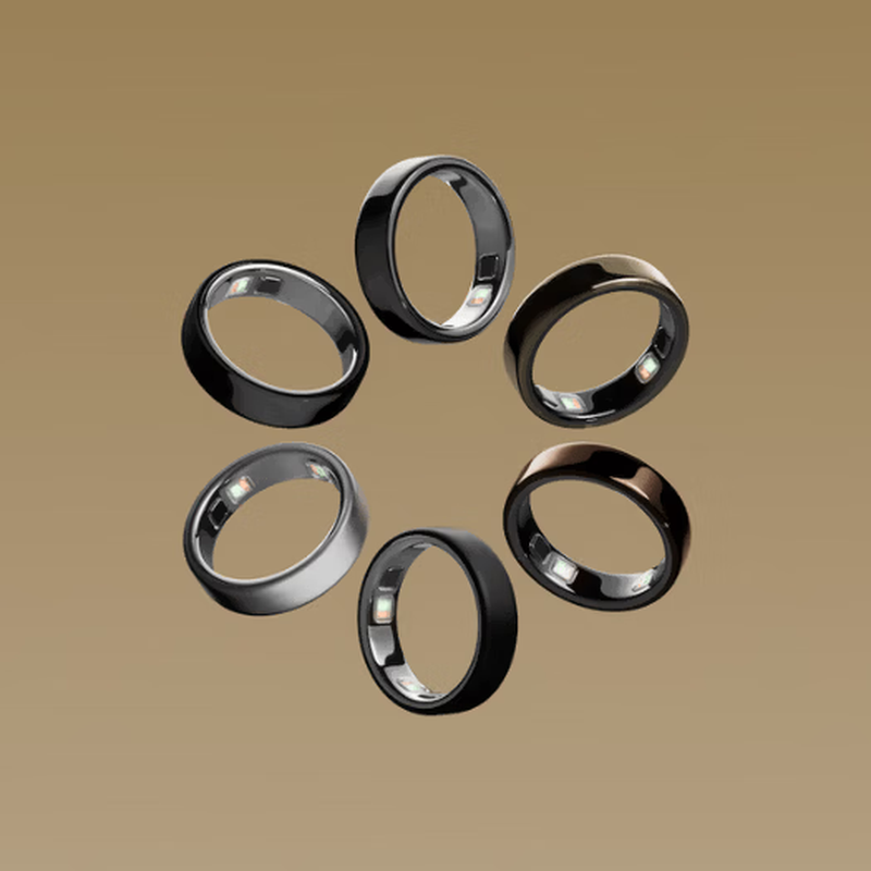 OURARing 5 smart ring, the same style as Wang Hong, smart wearable black technology, sleep health, birthday gift, bright silver, 8 parts in stock, please contact customer service before placing an order