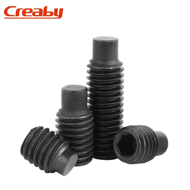 Creaby12.9 level convex end tightening hexagonal socket screw cylindrical end machine meter screw without head screw M8*12 (20 pieces)