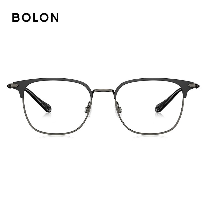 BOLON Tyrannosaurus glasses classic best-selling style myopia glasses frame light business eyebrow frame optical mirror men and women BJ6105 *titanium frame upgrade* titanium/10g BA7067B11 +0 yuan with anti-blue light lens 0 degree
