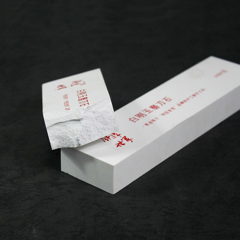 Blacksmith family white corundum whetstone for home kitchen sharpening double-sided stone fine grinding 1000 mesh
