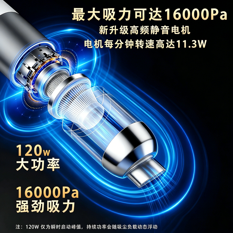 Lydsto car-mounted car vacuum cleaner wireless high suction power small handheld blower and suction all-in-one car home dual-purpose desktop suction household pet hair suction computer dust cleaning long battery life
