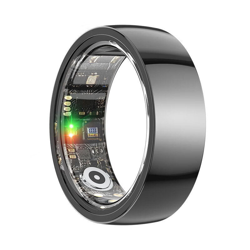 24-hour health monitoring smart ring, blood pressure, heart rate and blood oxygen monitoring, sleep, multiple exercise modes, non-sensory wearing smart ring, black, free charging compartment + heart rate + blood oxygen + blood pressure + sleep + exercise + non-sensory wearing, size 10, diameter 20, finger circumference 63