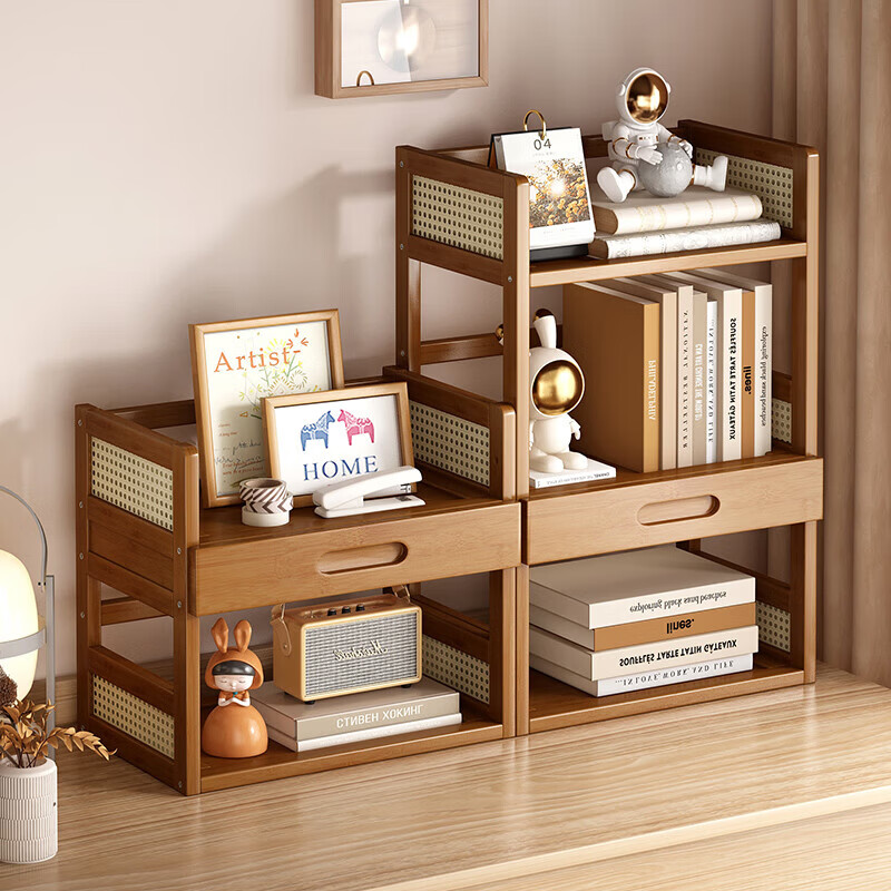 Jungle Office Computer Desk Storage Rack Simple Multi-layer Storage Rack Desktop Bookshelf Organizing Rack Home Drawer Storage Rack