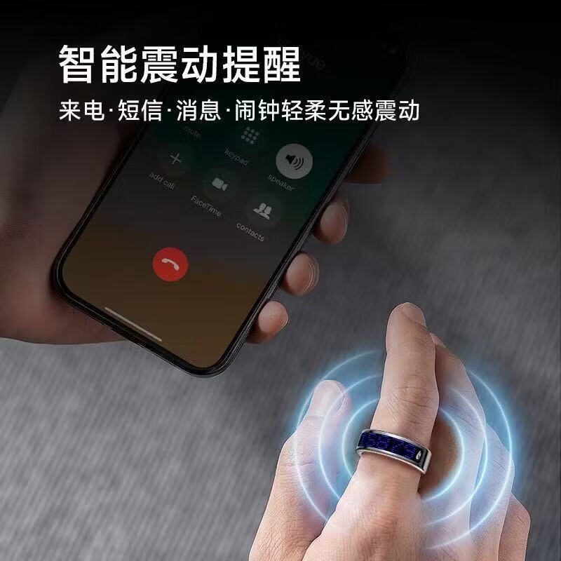 Smart health ring accurately monitors heart rate, blood oxygen, sleep, temperature, pressure, steps, calories, IP68 waterproof, swimming and bathing, wearable, magnetic fast charging, super long battery life, thin, bright gold, free charging compartment, size 13, 22.3mm, recommended 80-85kg