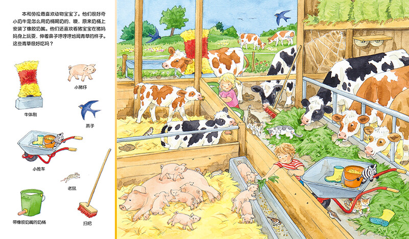 Click-to-read version of Animal Discovery, 1-4-year-old children's concentration training game book, baby's concentration 1000 visual discovery, early education enlightenment picture book, tear-resistant board book, supports old version of Little Monkey Skin Point Reading Pen