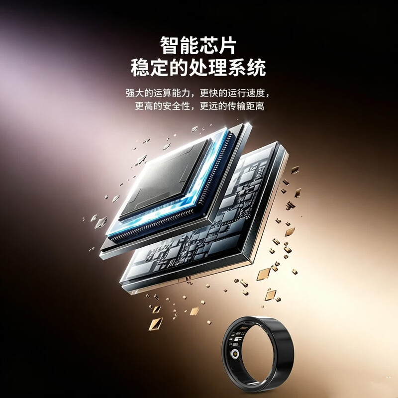 2026 New Light Luxury Smart Ring Titanium Alloy Non-sensory Wear IP68 Waterproof Sleep Heart Rate Blood Oxygen Saturation Monitoring Running Fitness Multi-Sport Record Health Ring Gilt Rose Model Includes Portable Charging Storage Box 12 (Inner Diameter 21.5mm)