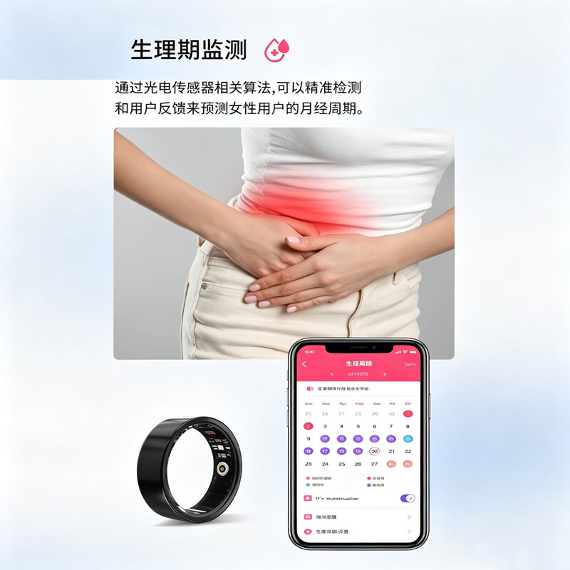2026 New Light Luxury Smart Ring Titanium Alloy Non-sensory Wear IP68 Waterproof Sleep Heart Rate Blood Oxygen Saturation Monitoring Running Fitness Multi-Sport Record Health Ring Gilt Rose Model Includes Portable Charging Storage Box 12 (Inner Diameter 21.5mm)